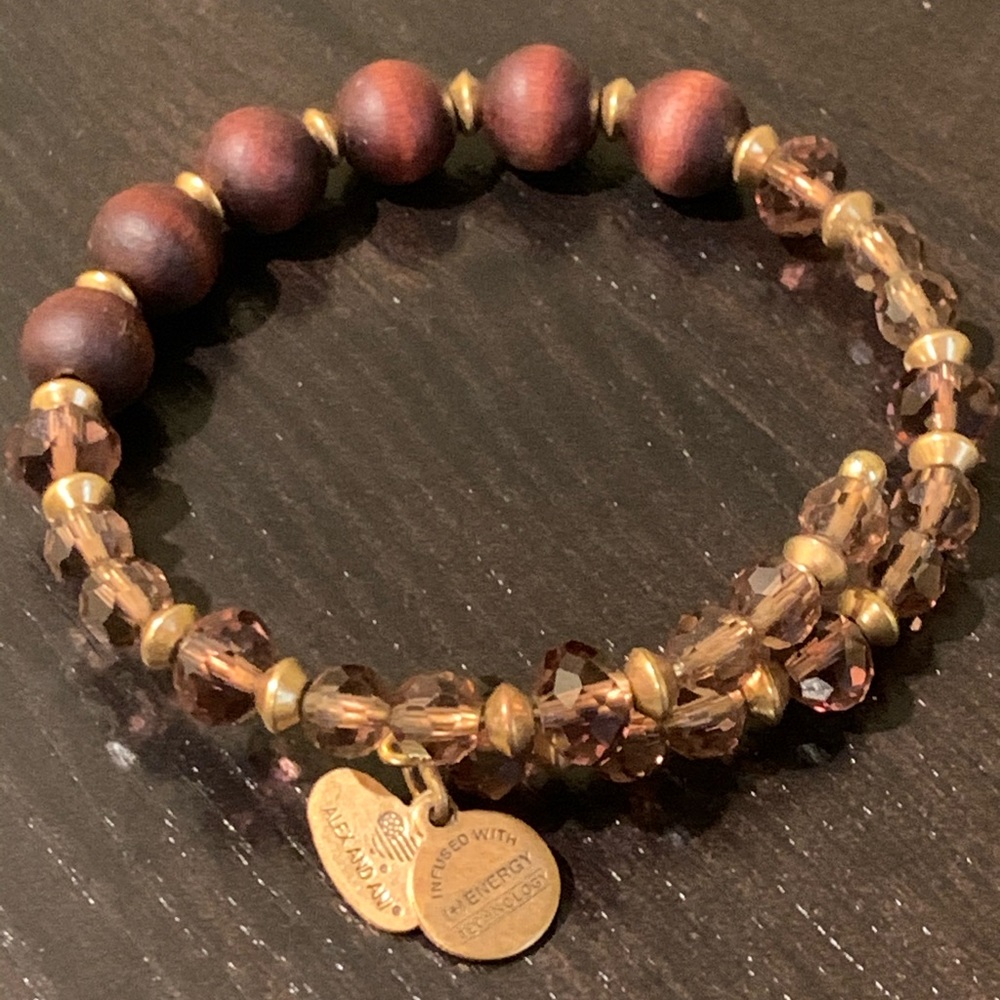 Alex and Ani Vintage sixty-six Wrap bracelet.